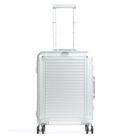 Travelite Travelite Next handbagagekoffer - Luxe Aluminium Trolley 55cm - zilver