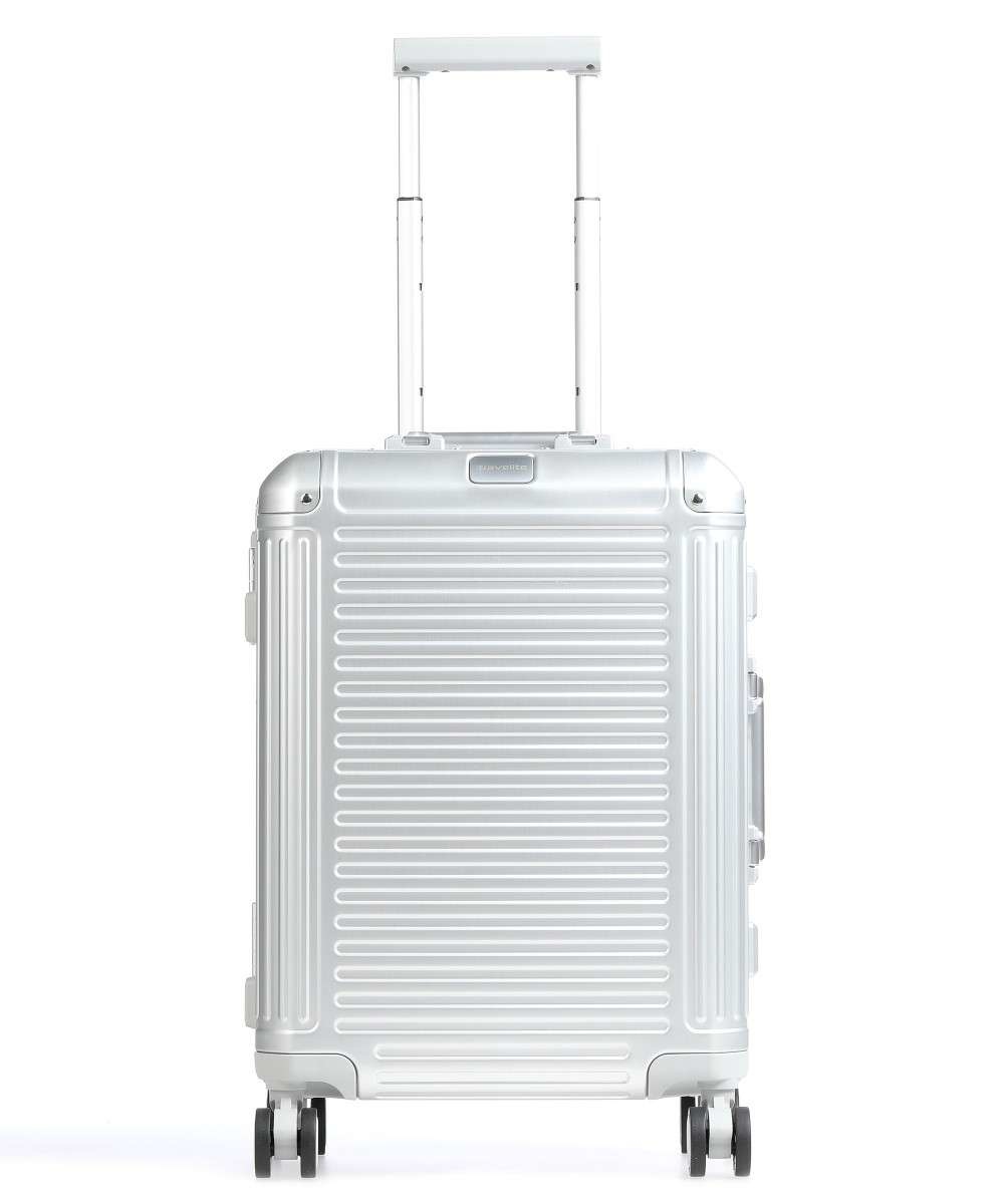 Travelite Travelite Next 2.0 handbagagekoffer - Luxe Aluminium Trolley 55cm - zilver