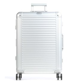 Travelite Next grote maat koffer - Luxe Aluminium L Trolley 77cm - zilver
