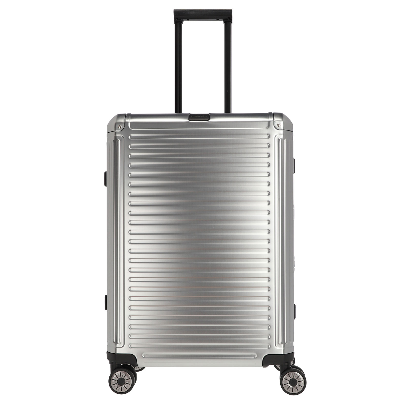 Travelite Next middenmaat koffer - Luxe Aluminium M Trolley 67cm - medium - Gunmetal