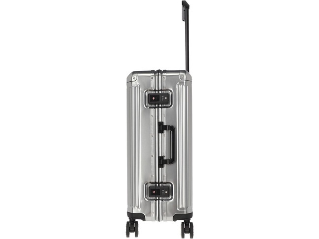 Travelite Next handbagagekoffer - Luxe Aluminium Trolley 55cm - Gunmetal