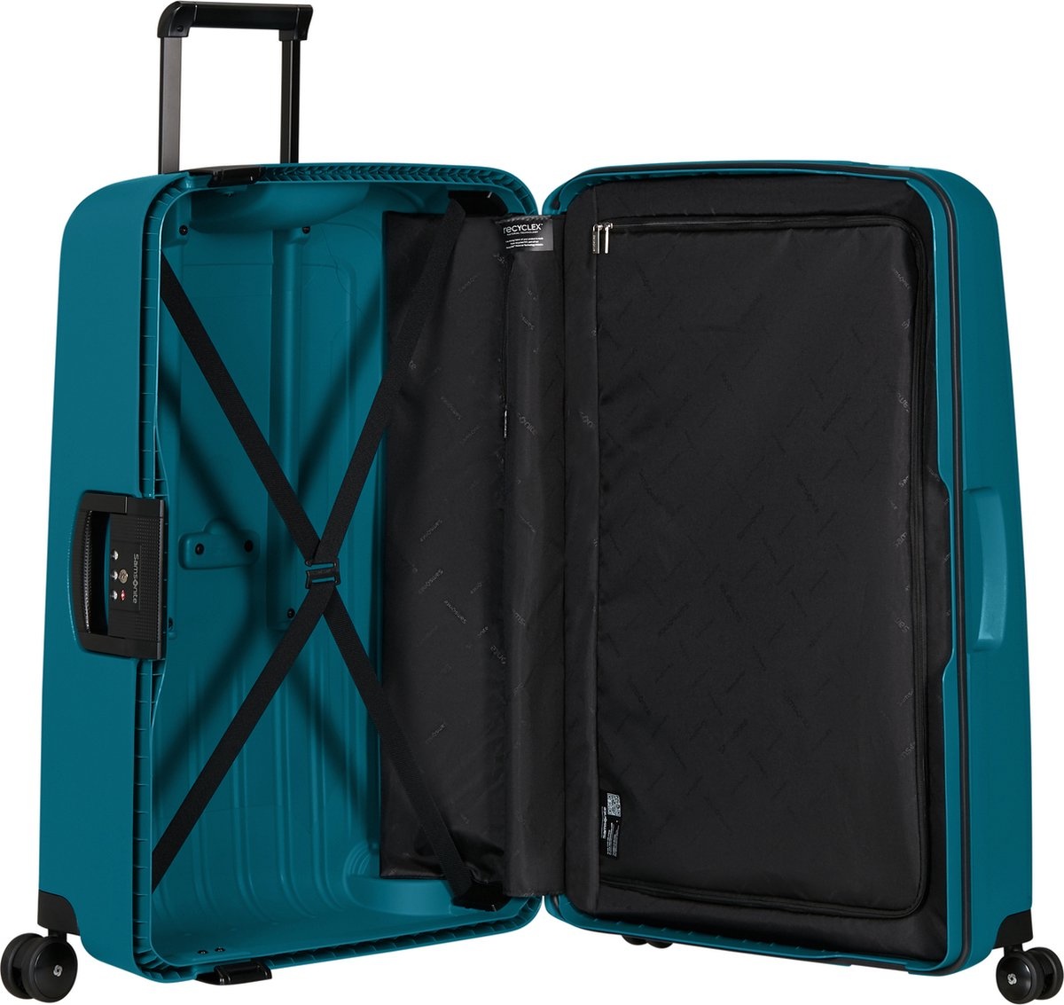 Samsonite Samsonite S'Cure Spinner 75cm Reistrolley Petrol Blue