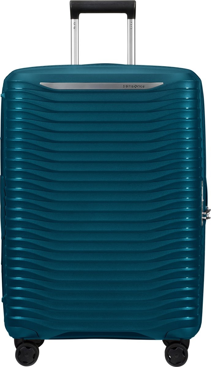 Samsonite Samsonite Reiskoffer - Upscape - Spinner 68 uitbreidbaar - Petrol Blue -  Expandable - Middenmaat koffer