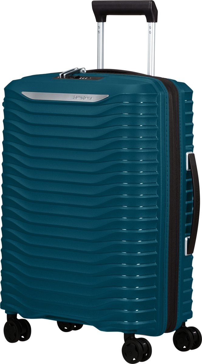 Samsonite Samsonite Handbagage Reiskoffer - Upscape - Spinner 55 uitbreidbaar - Petrol Blue