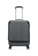 Travelite City Spinner 55 - harde handbagagekoffer met voorvak - Antraciet