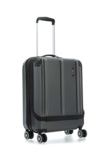 Travelite Travelite City Spinner 55 - harde handbagagekoffer met voorvak - Antraciet