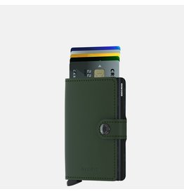 Secrid Secrid Mini Wallet Matte Green Black pasjeshouder