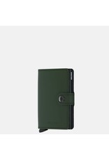 Secrid Secrid Mini Wallet Matte Green Black leren pasjeshouder