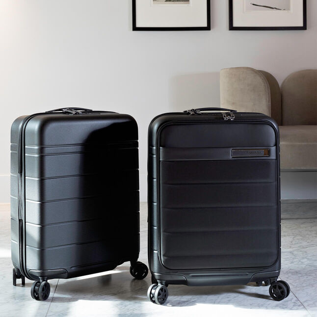 Samsonite Samsonite Neopod Spinner 55 Exp. - Midnight Blue - Harde handbagagekoffer met voorvak