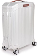 Piquadro Piquadro Alu Medium 4 Wheel Trolley Reiskoffer -  Aluminum / Leather