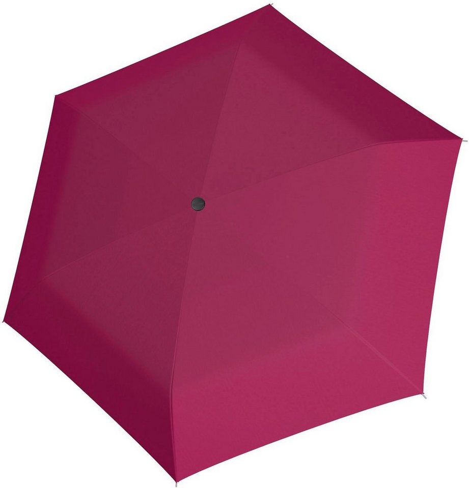 Doppler Doppler Carbonsteel mini slim - Very Berry - zeer lichte platte paraplu