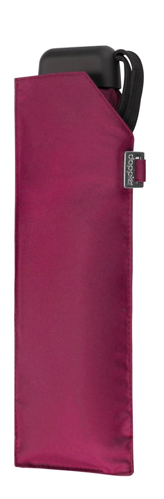 Doppler Doppler Carbonsteel mini slim - Very Berry - zeer lichte platte paraplu