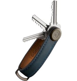 Orbitkey Orbitkey Key Organizer - Crazy Horse Marine Blauw - Premium Leren sleutelhouder