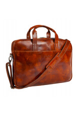 Tony Perotti Tony Perotti Italiaans leren 1 vaks laptoptas - Van Gogh - Cognac