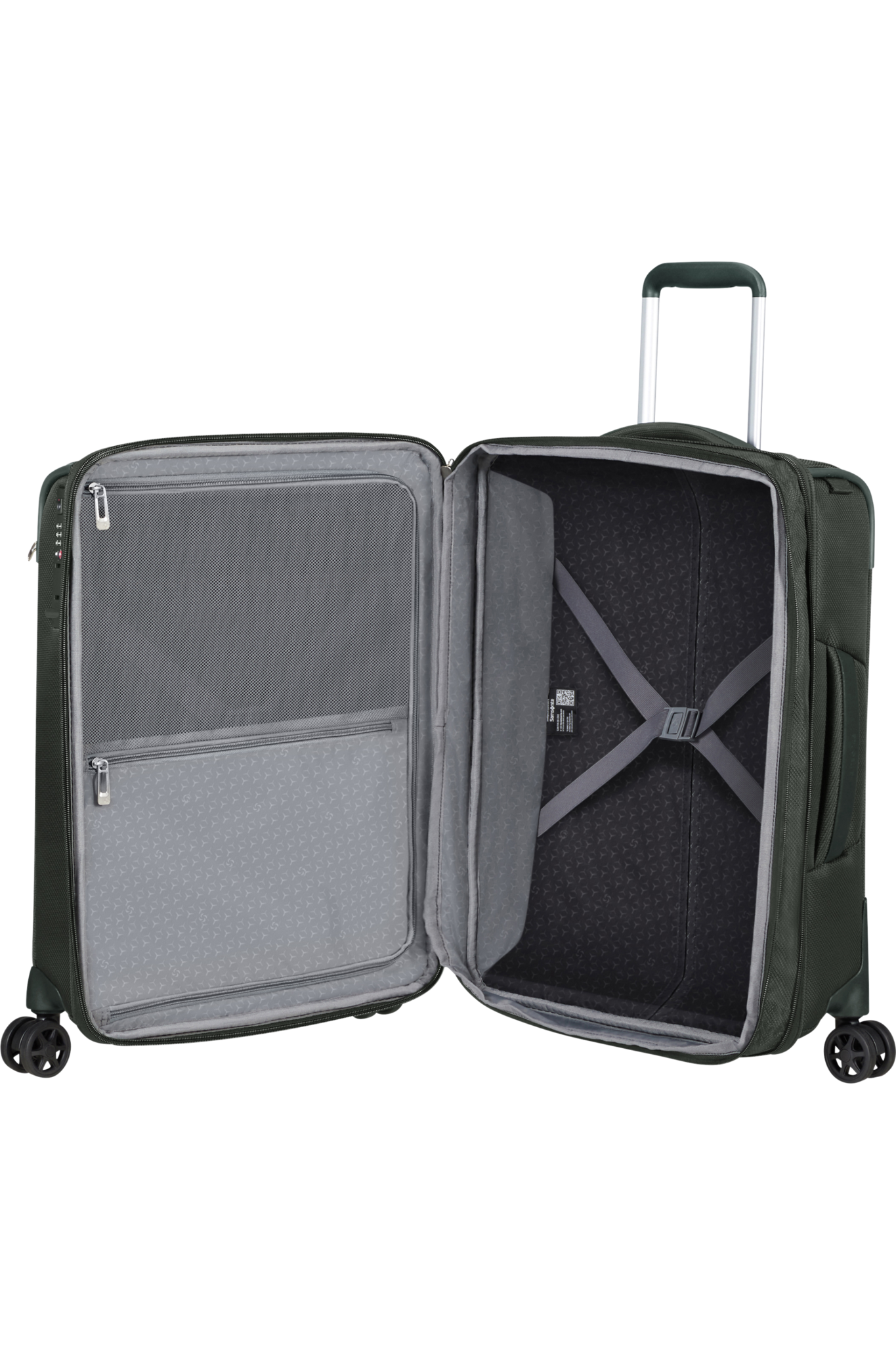 Samsonite Samsonite Respark Spinner 55/40 Exp. Forest Green – Handbagage koffer met laptopvak