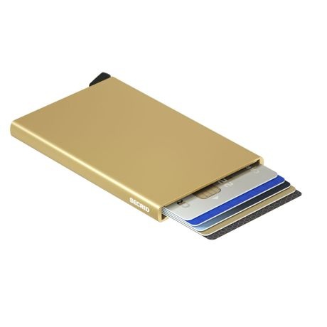 Secrid Secrid cardprotector Gold uitschuifbare pasjes bescherming pasjeshouder