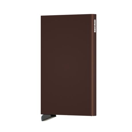 Secrid Secrid cardprotector Brown uitschuifbare pasjes bescherming pasjeshouder