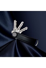 Orbitkey Orbitkey Key Organizer - Pebbled Leather caviar - Premium Leren sleutelhouder