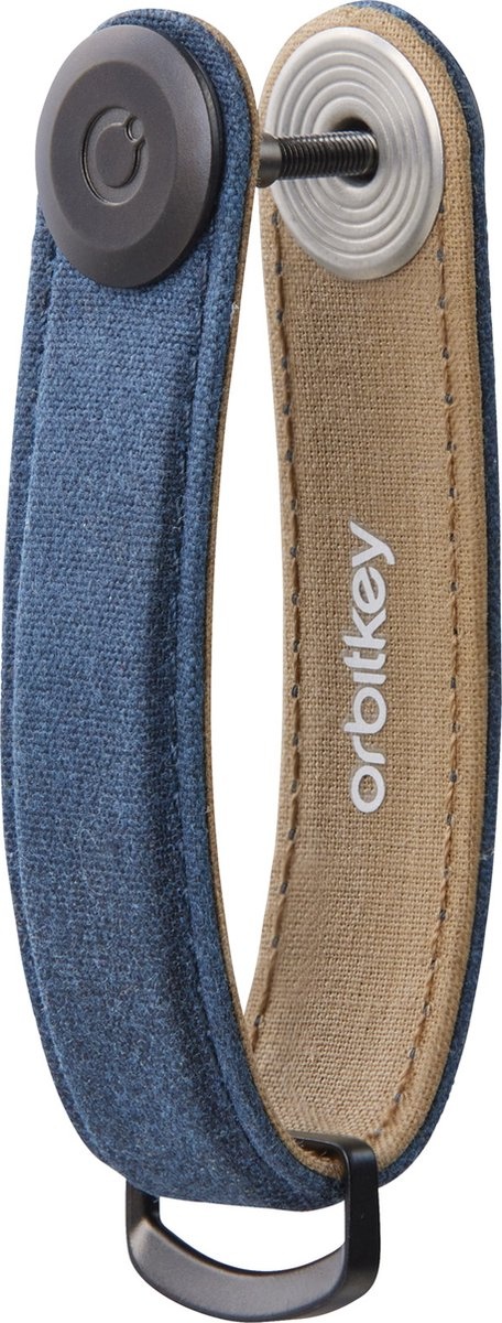 Orbitkey Orbitkey Key Organizer - Waxed Canvas Navy Bue - Premium sleutelhouder