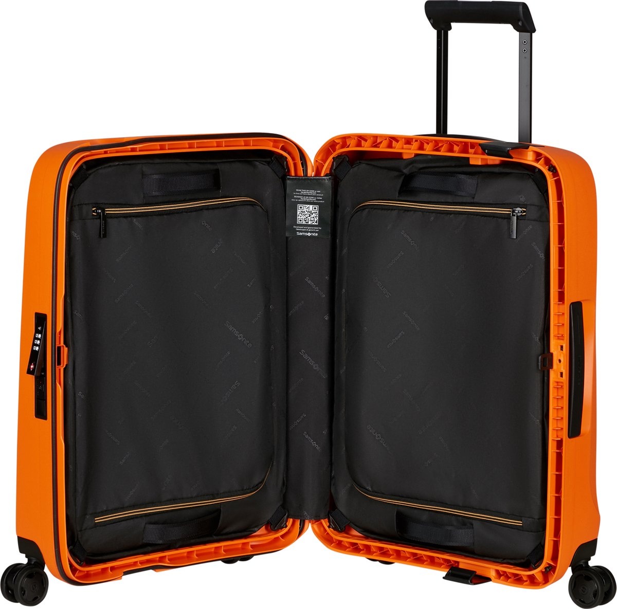 Samsonite Samsonite Handbagage Reiskoffer - Essens Spinner 55 - Papaya Orange