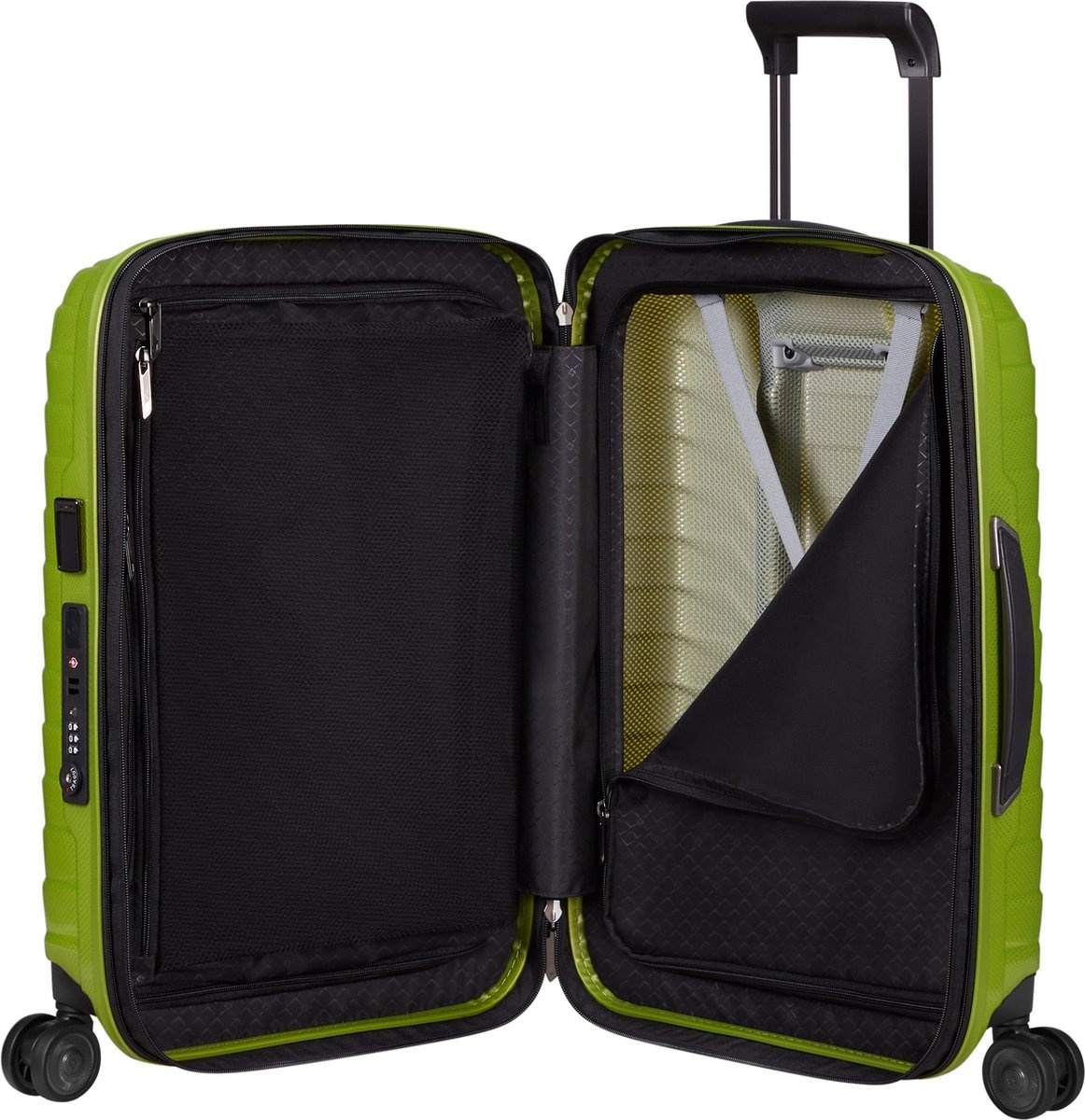 Samsonite Samsonite handbagagekoffer - Proxis - Spinner 55 x 35 exp. - Lime