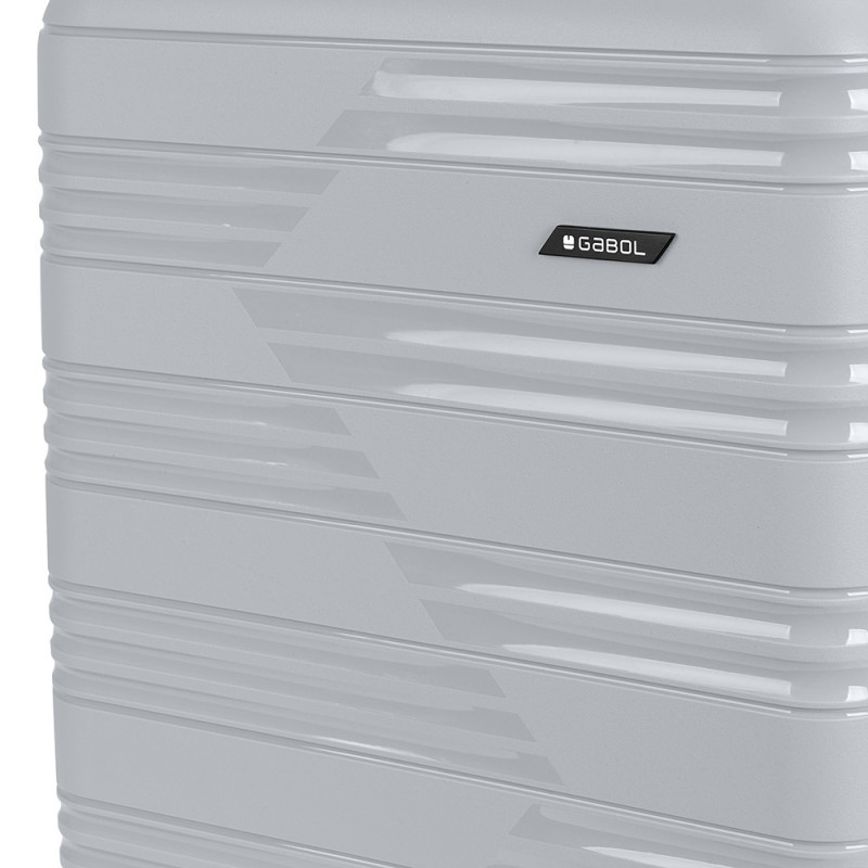 Gabol Gabol Handbagage Reiskoffer - Uyiko - Spinner 55 / 35 cm uitbreidbaar - Zilver