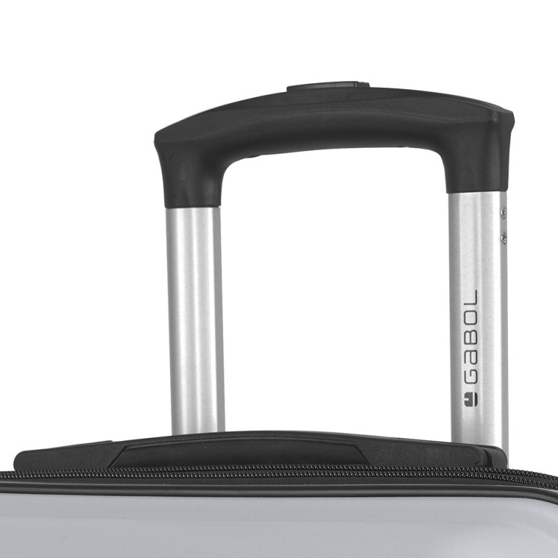 Gabol Gabol Handbagage Reiskoffer - Uyiko - Spinner 55 / 35 cm uitbreidbaar - Zilver