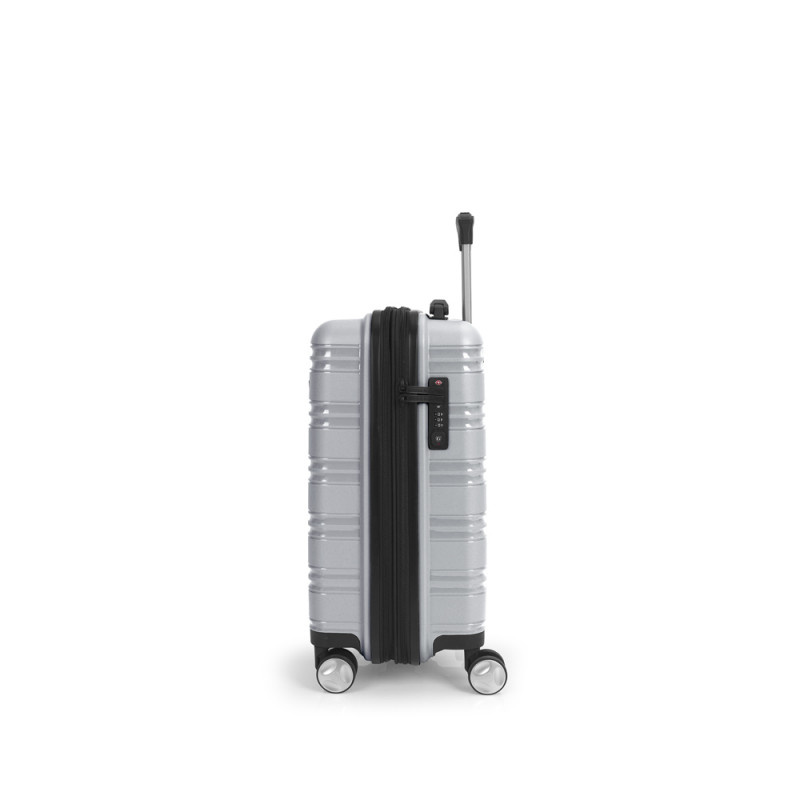 Gabol Gabol Handbagage Reiskoffer - Uyiko - Spinner 55 / 35 cm uitbreidbaar - Zilver