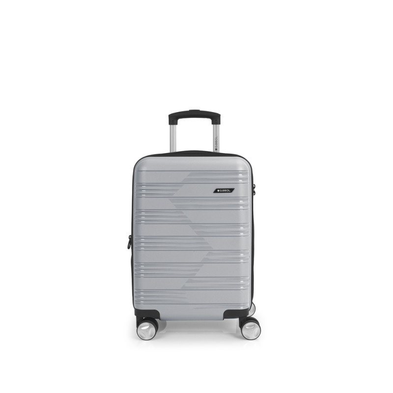 Gabol Gabol Handbagage Reiskoffer - Uyiko - Spinner 55 / 35 cm uitbreidbaar - Zilver