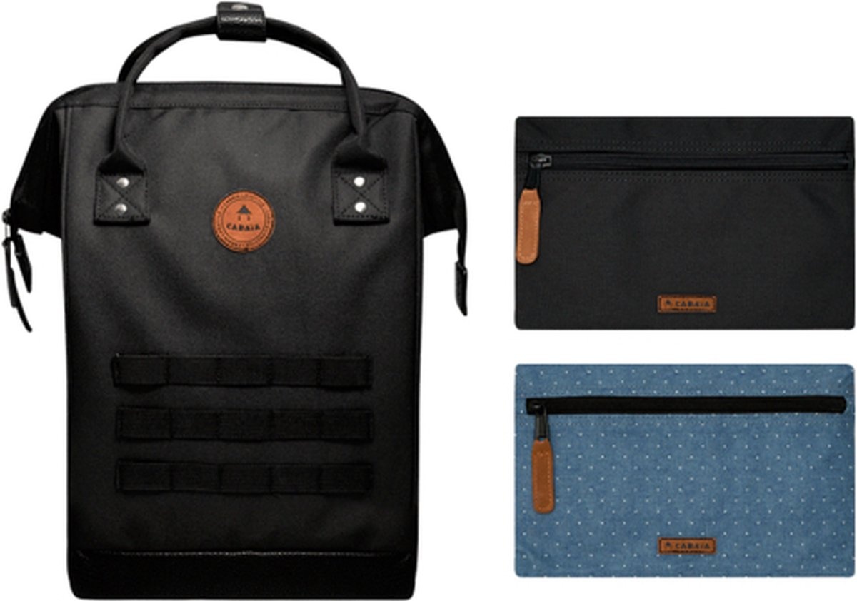 Cabaia Cabaia Adventurer Medium school rugzak 13" laptopvak - Berlijn Zwart