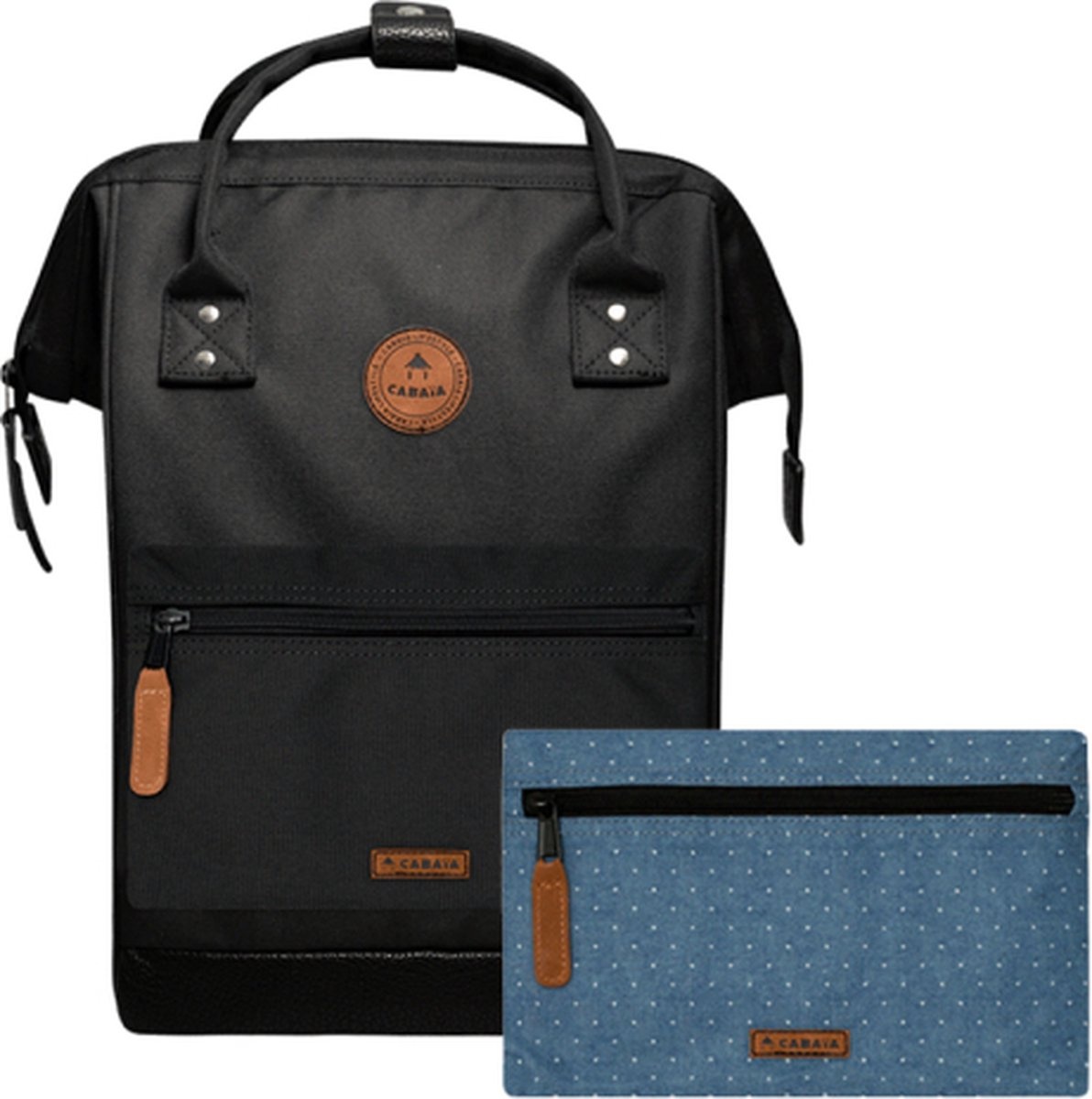 Cabaia Cabaia Adventurer Medium school rugzak 13" laptopvak - Berlijn Zwart