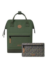 Cabaia Cabaia Adventurer Medium school rugzak 13" laptopvak - Seoul Kaki