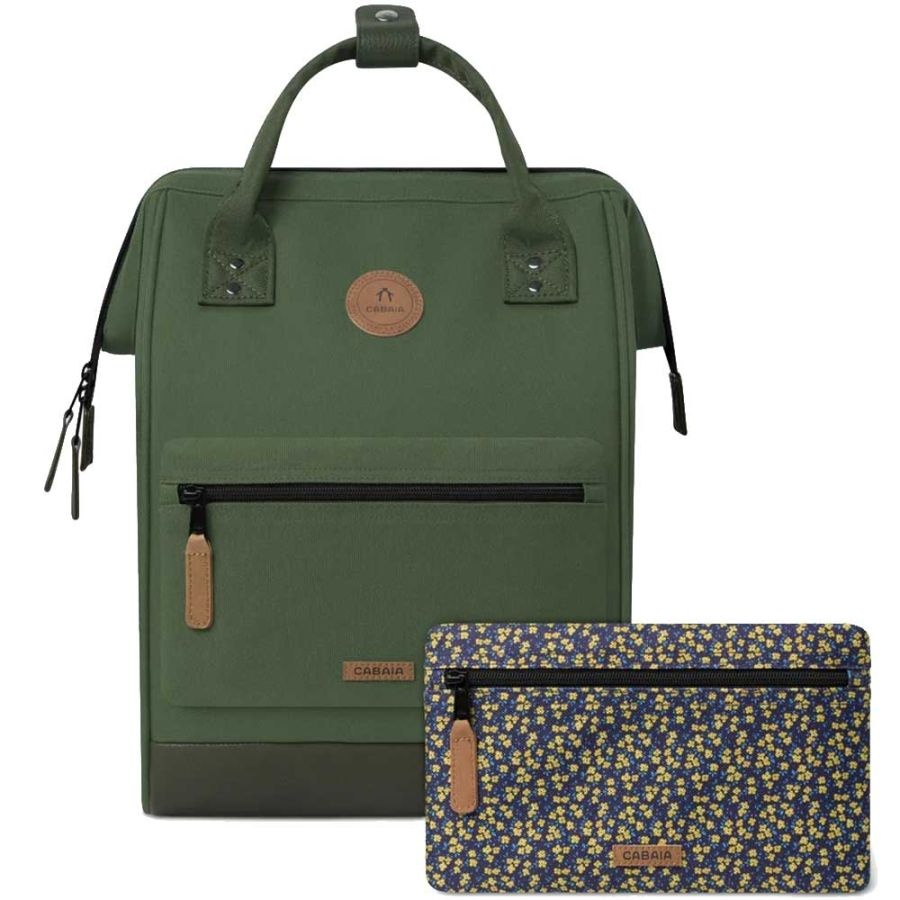 Cabaia Cabaia Adventurer Medium school rugzak 13" laptopvak - Seoul Kaki