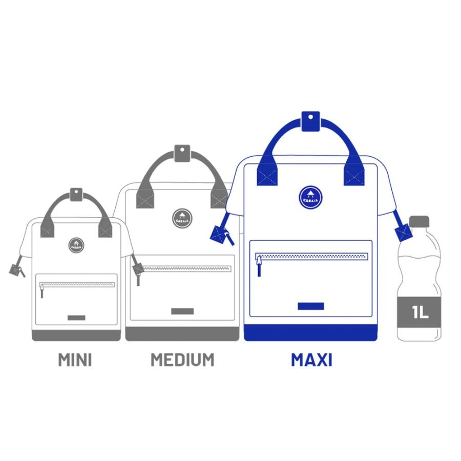 Cabaia Cabaia Adventurer Large school rugzak 15" laptopvak - Cape Town Creme