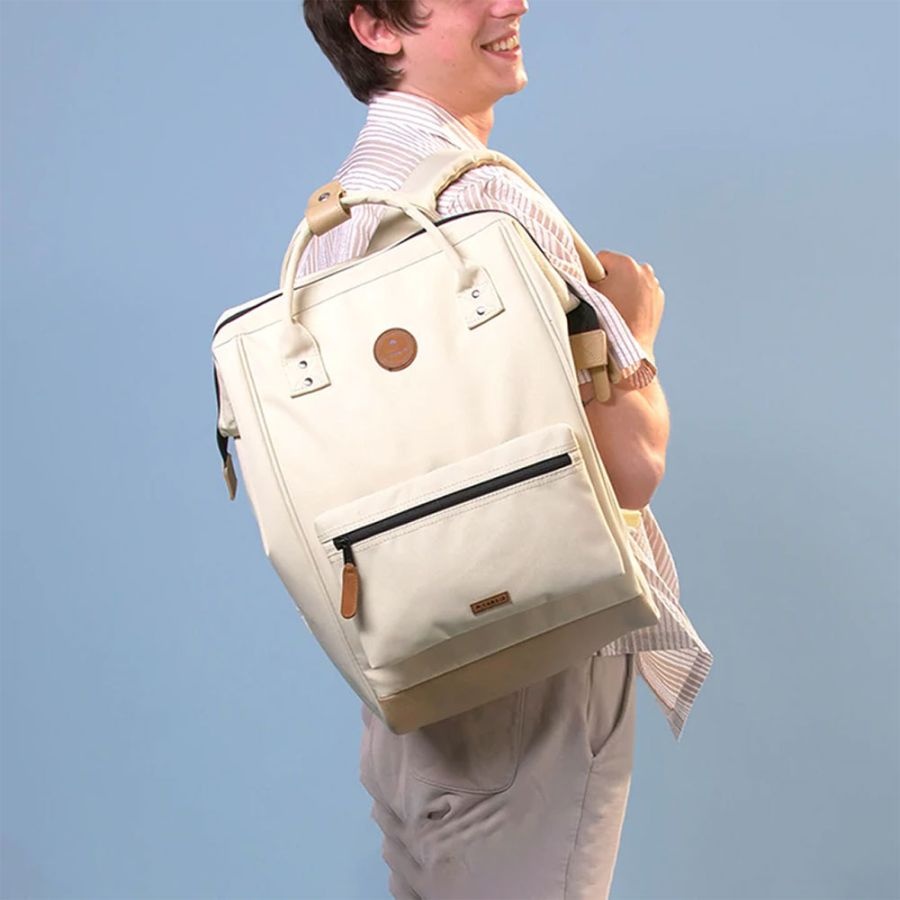 Cabaia Cabaia Adventurer Large school rugzak 15" laptopvak - Cape Town Creme