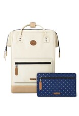 Cabaia Cabaia Adventurer Large school rugzak 15" laptopvak - Cape Town Creme