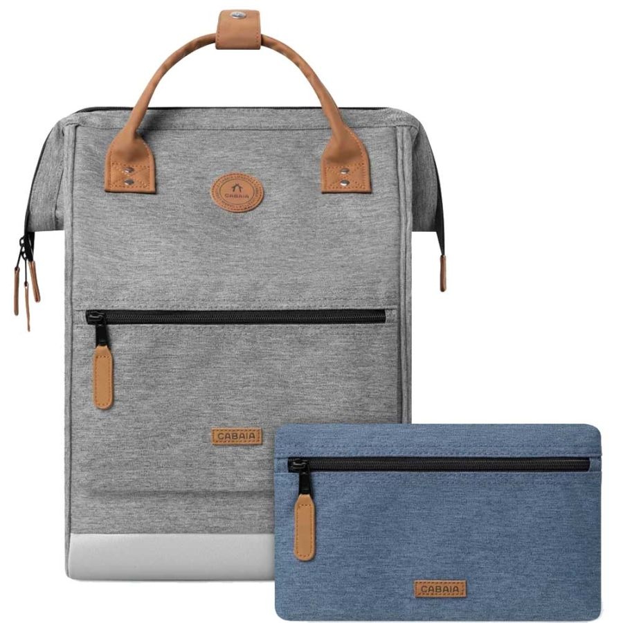 Cabaia Cabaia Adventurer Large school rugzak 15" laptopvak - New York Lichtgrijs