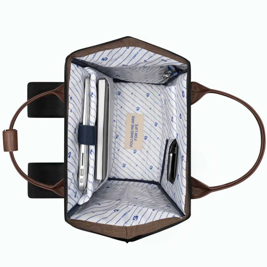 Cabaia Cabaia Adventurer Large school rugzak 15" laptopvak - Zwart Managua