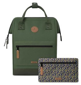 Cabaia Cabaia Adventurer Large school rugzak 15" laptopvak - Seoul Kaki