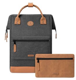 Cabaia Cabaia Adventurer Large school rugzak 15" laptopvak - London Grey