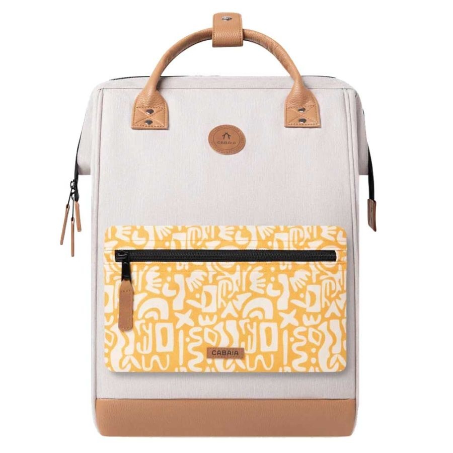 Cabaia Cabaia Adventurer Large school rugzak 15" laptopvak - Arequipa Creme