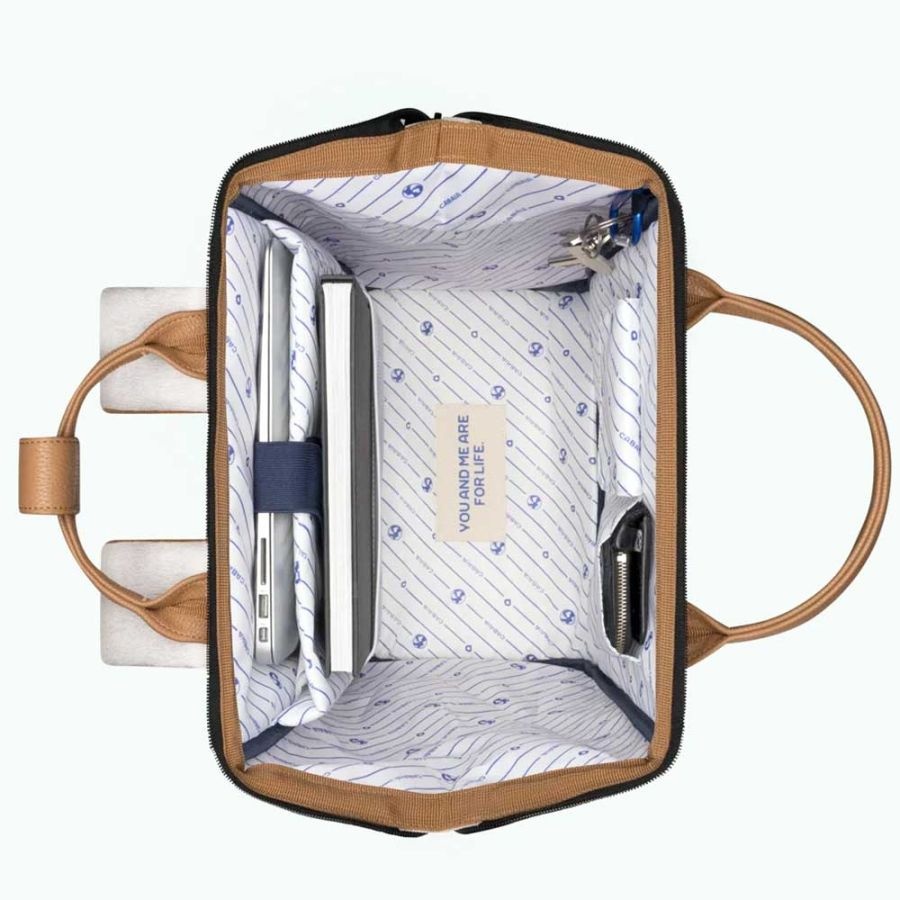Cabaia Cabaia Adventurer Large school rugzak 15" laptopvak - Arequipa Creme