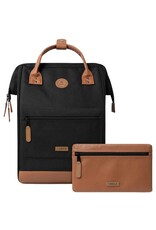 Cabaia Cabaia Adventurer Large school rugzak 15" laptopvak - Keulen Zwart