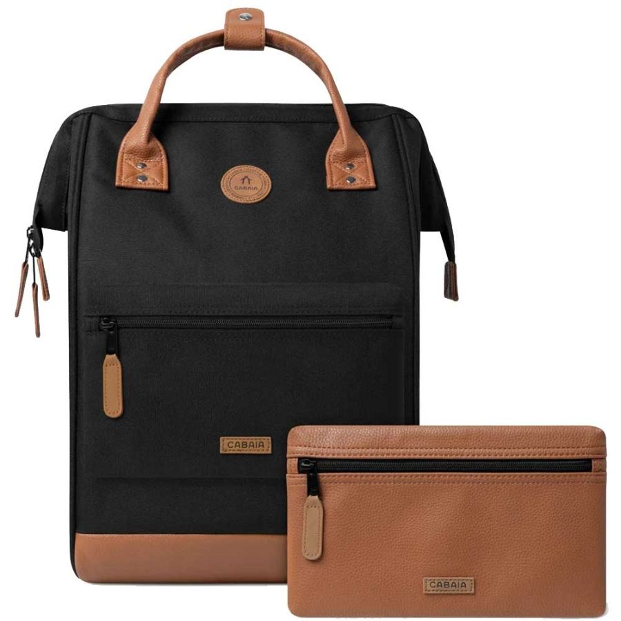 Cabaia Cabaia Adventurer Large school rugzak 15" laptopvak - Keulen Zwart
