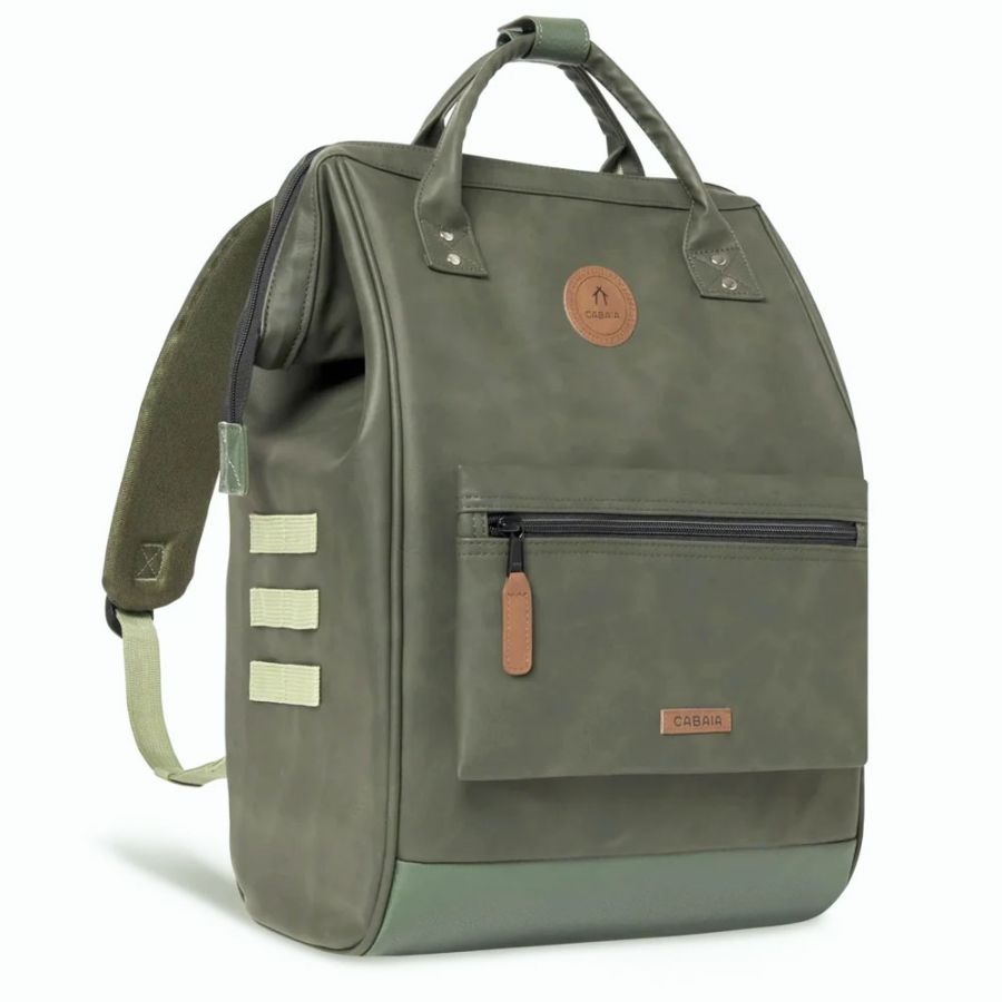 Cabaia Cabaia Adventurer Large school rugzak 15" laptopvak - Busan Kaki
