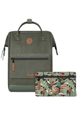 Cabaia Cabaia Adventurer Large school rugzak 15" laptopvak - Busan Kaki