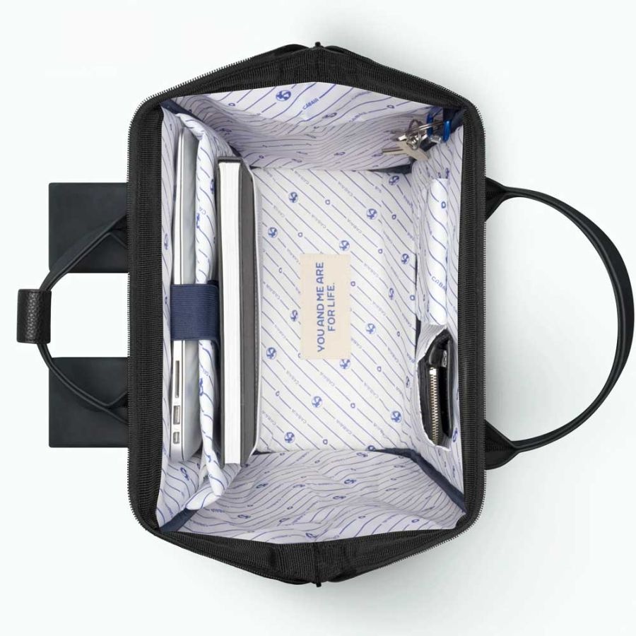 Cabaia Cabaia Adventurer Large school rugzak 15" laptopvak - Le Havre Zwart