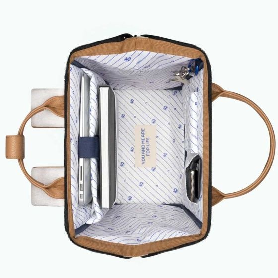 Cabaia Cabaia Adventurer Medium school rugzak 13" laptopvak - Arequipa Creme
