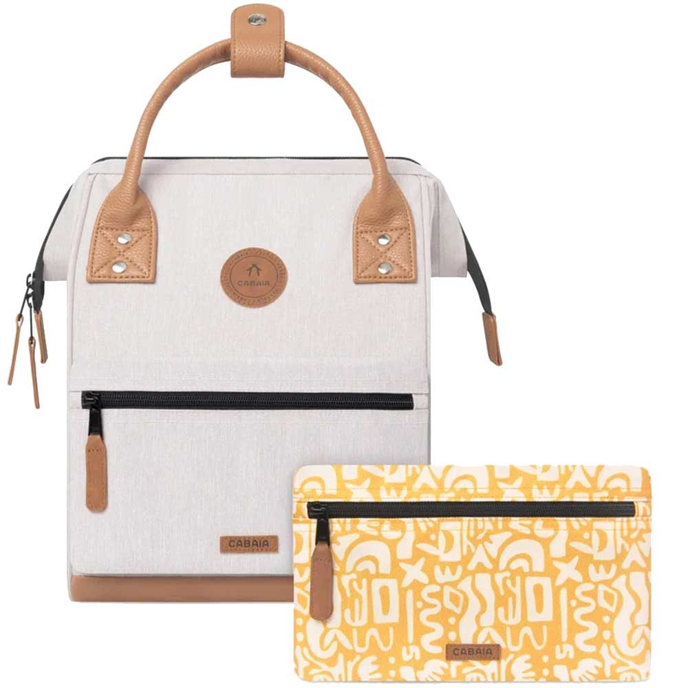 Cabaia Cabaia Adventurer Medium school rugzak 13" laptopvak - Arequipa Creme