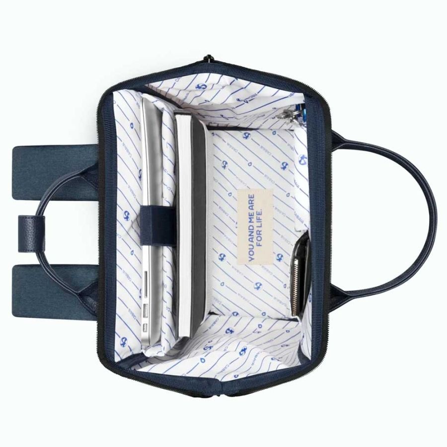 Cabaia Cabaia Adventurer Medium school rugzak 13" laptopvak - Port Antonio Blauw